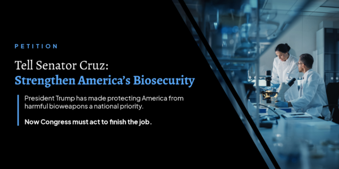 Petition Biosecurity Modernization Act Senator Ted Cruz